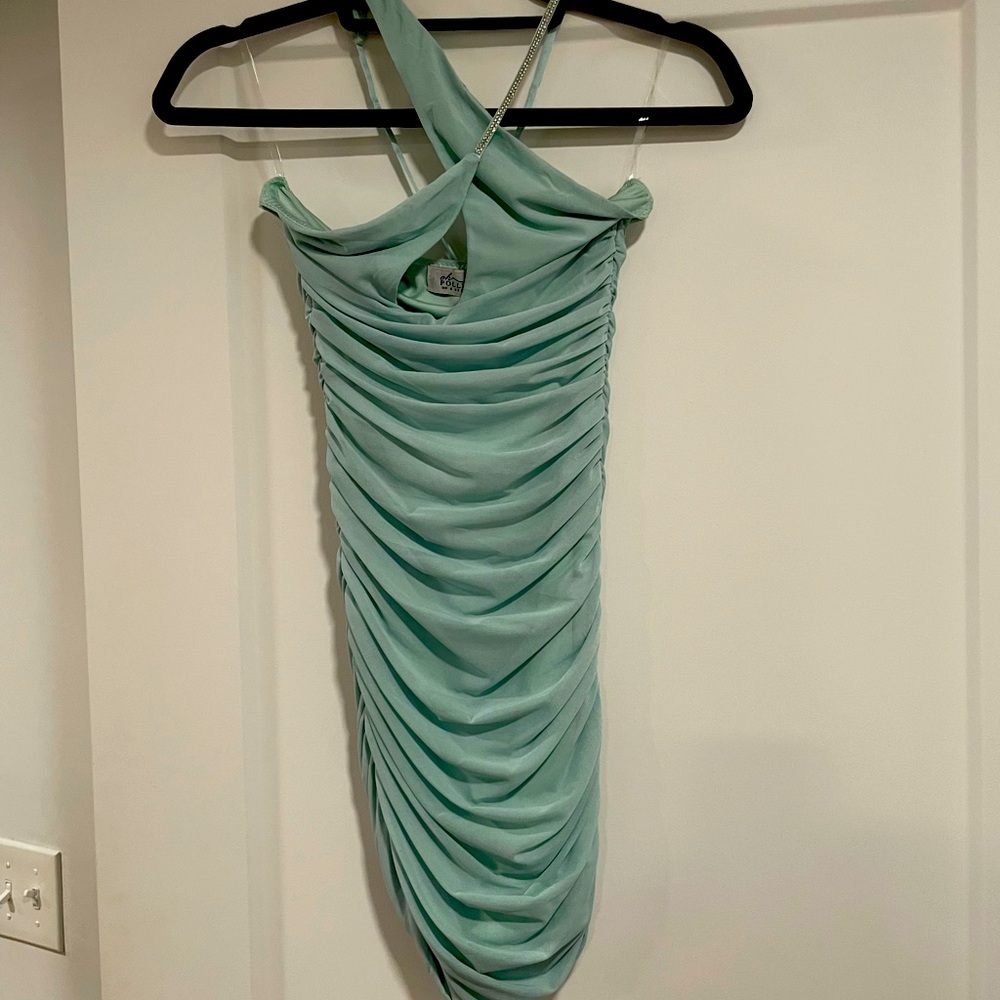 Sexy ruched mini dress